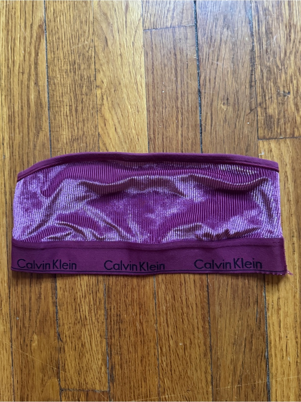 Calvin Klein Girls' Velvet Bandeau - Plum
